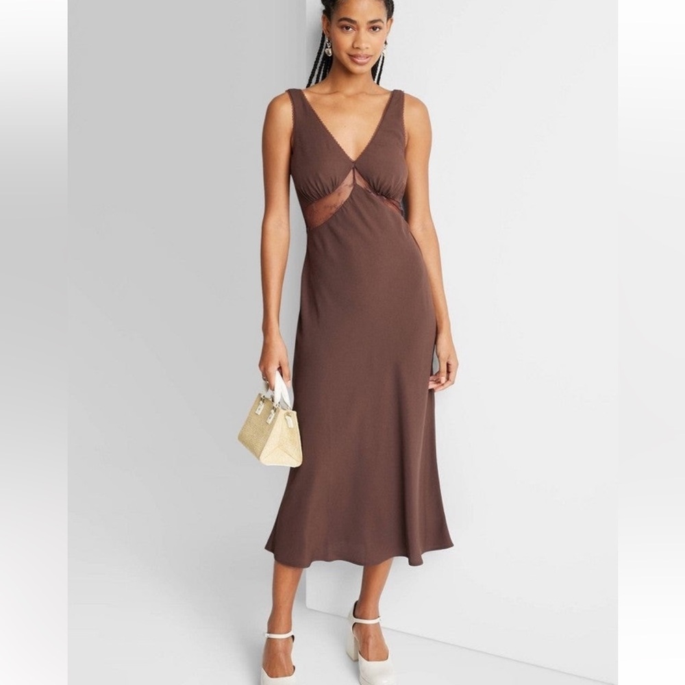 Wild Fable brown Maxi summer dress